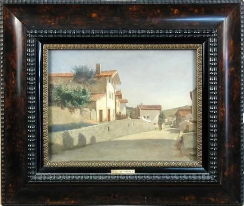 Strada del villaggio in estate